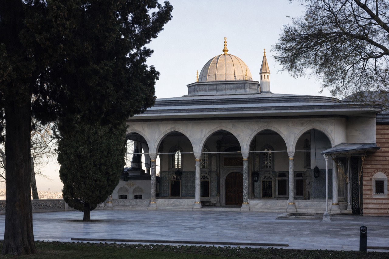 Domed Privy Chamber exterior and arcaded portico in the third courtyard of Topkapi Palace